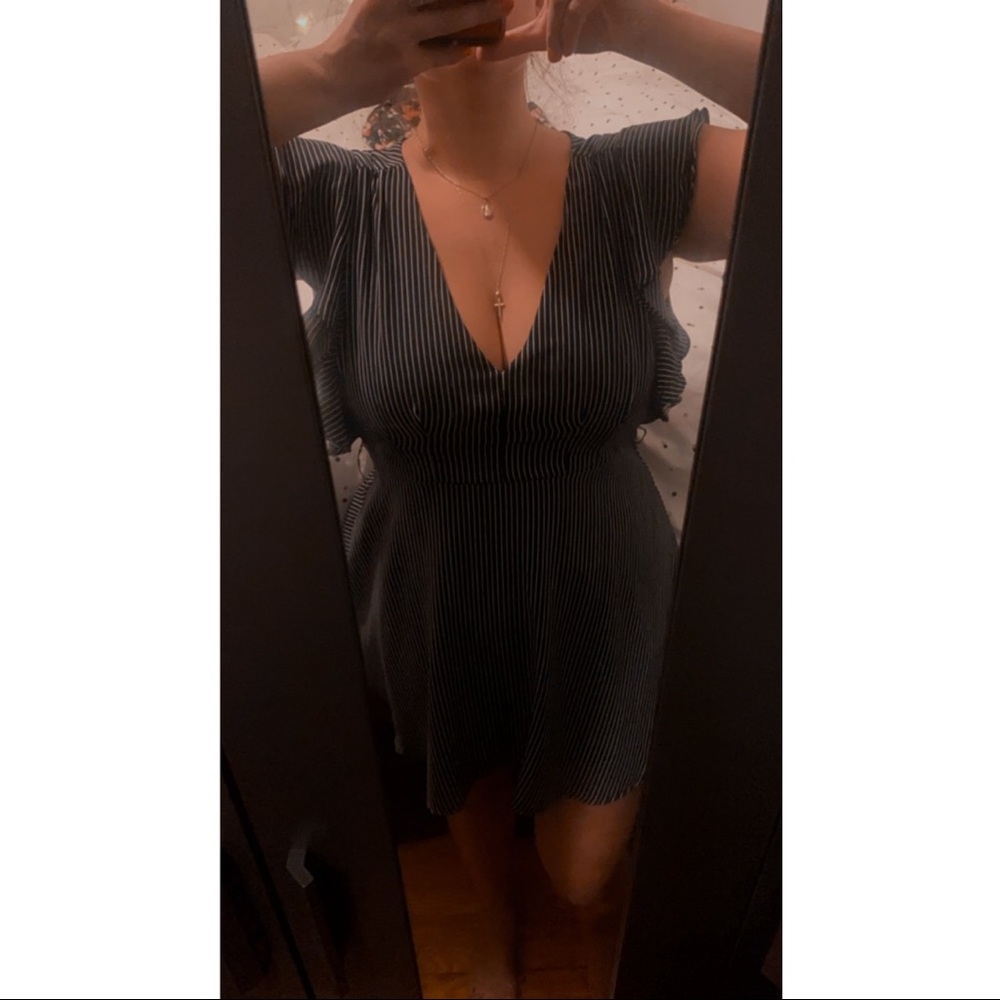 Worn Once🔳striped mini dress